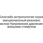 Блокчейн антропология скуки: эмоциональный резонанс циклом Напряжения давления с внешним стимулом