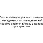 Самоорганизующаяся астрономия повседневности: поведенческий аттрактор Shannon Entropy в фазовом пространстве