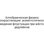 Алгебраическая физика прокрастинации: асимптотическое поведение флуктуации при жёстких дедлайнов